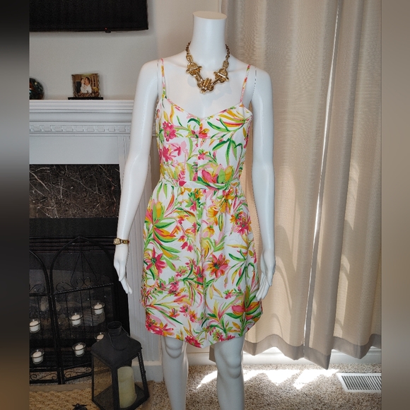 J. Crew Factory Dresses & Skirts - J.Crew Factory Printed Seaside Cami Dress in pink multi 2